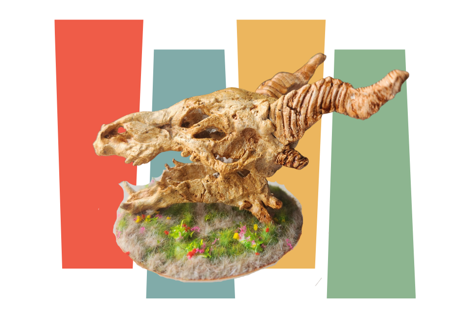 Dragon Skull - Hand-Painted Figure