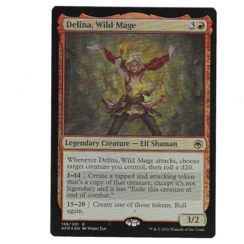 MTG Delina, Wild Mage - FOIL * Adventures in the Forgotten Realms * Rare *