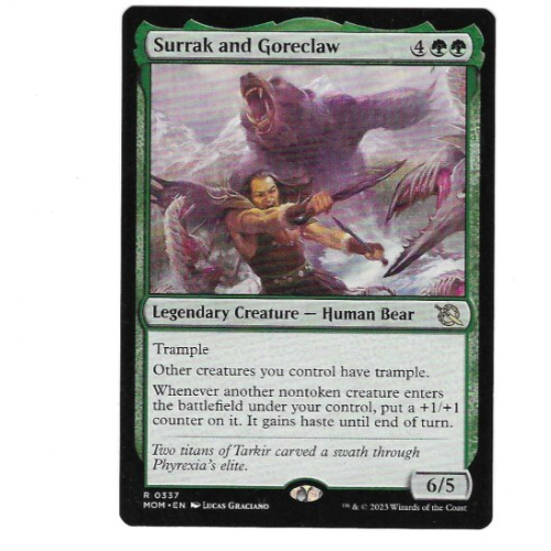 MTG - Surrak and Goreclaw : March of the Machine : RARE