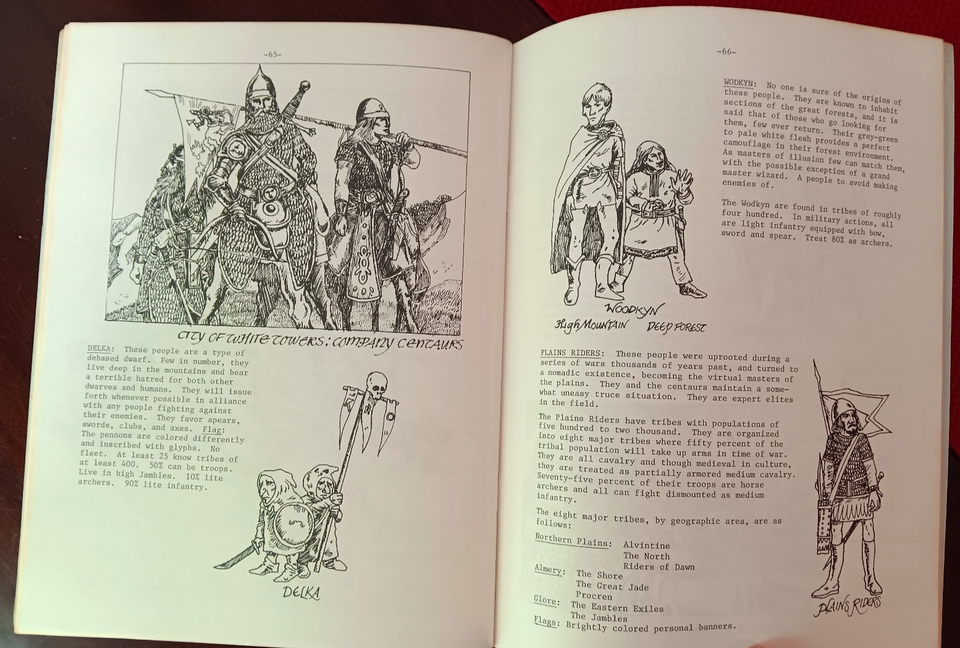 Vintage Archworld Fantasy Miniatures Rules RPG Fantasy Games Unlimited 1977 PB