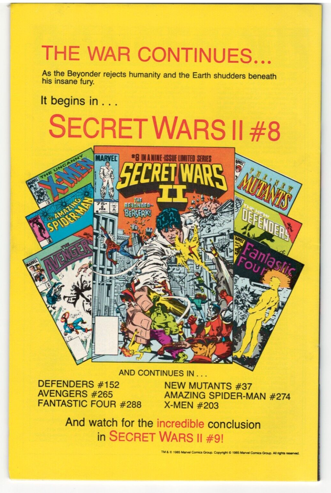 The Defenders #152 : MARVEL : 1986 : Vintage : F/VF