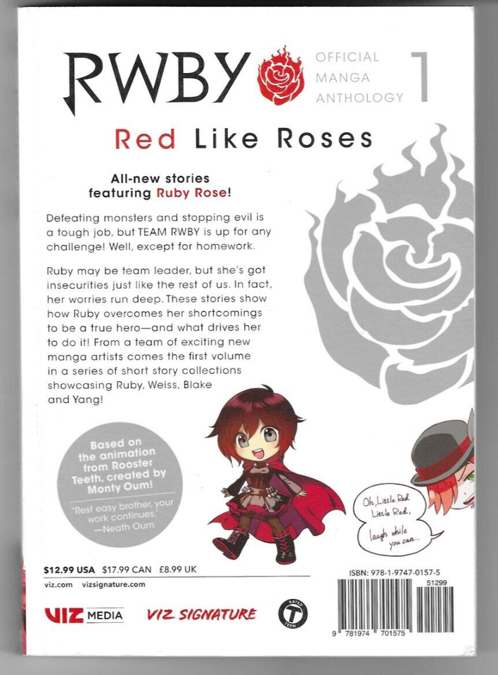 RWBY ~ Official Manga Anthology ~ Volume 1: Red Like Roses