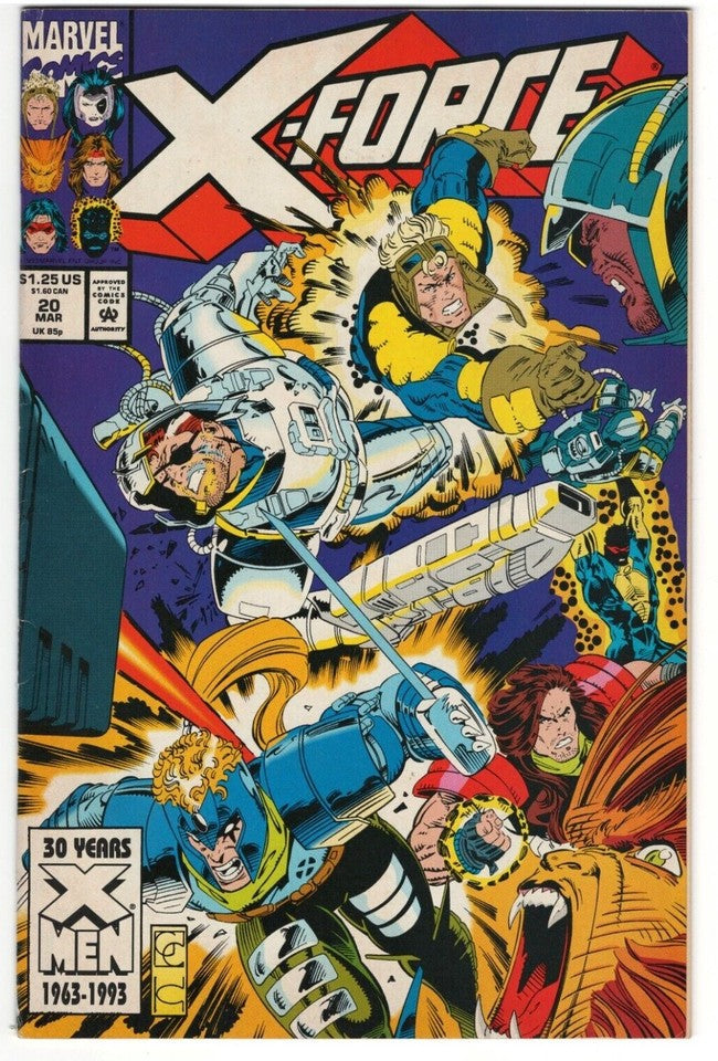 Lot of 8 X-Force Comics : MARVEL : Issues #1,3,5,14,20,21,24 & 89