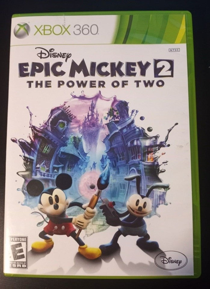 Disney Epic Mickey 2: The Power of Two : Xbox 360 2012: Complete/ Tested