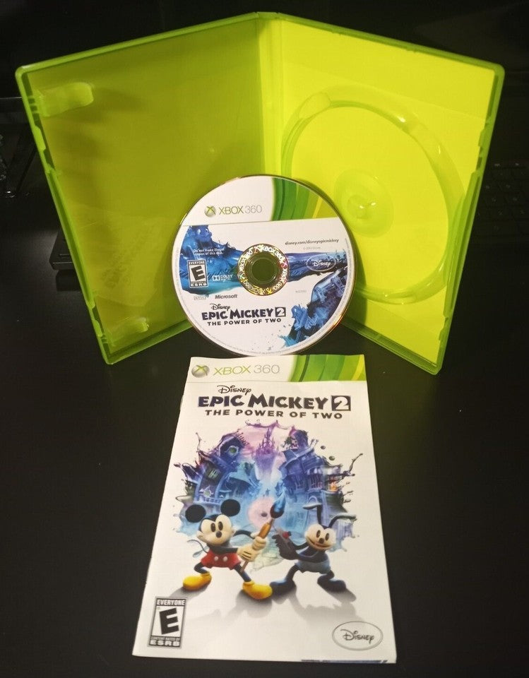 Disney Epic Mickey 2: The Power of Two : Xbox 360 2012: Complete/ Tested