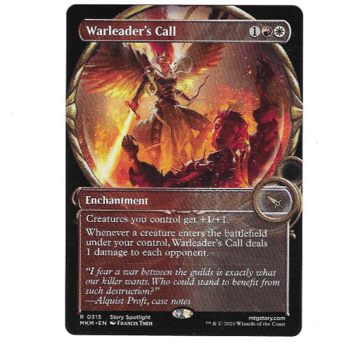 MTG - Warleader's Call * Murders at Karlov Manor * Showcase Art*