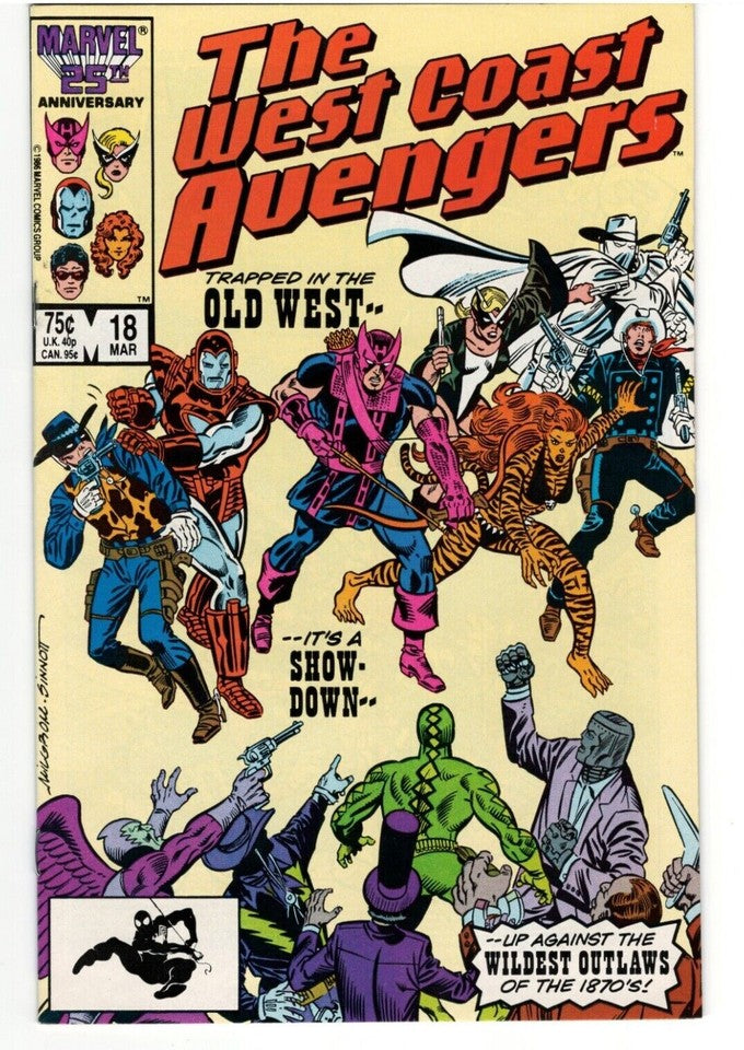 Lot of 9 West Coast Avengers comics- Issues#14,15,17-20,22-24 : 1985 Series