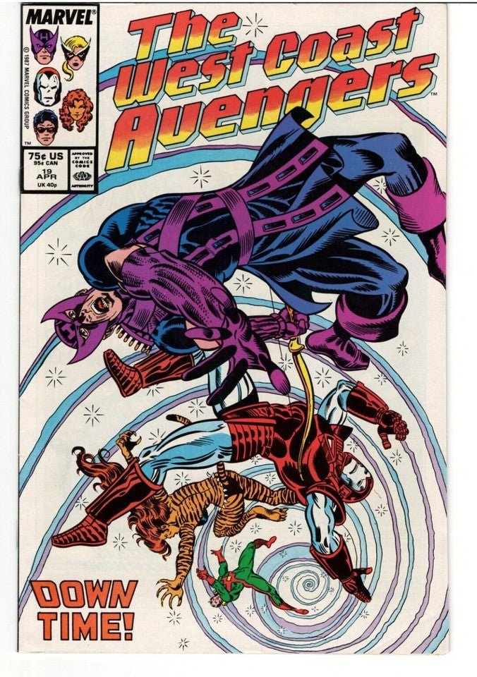 Lot of 9 West Coast Avengers comics- Issues#14,15,17-20,22-24 : 1985 Series