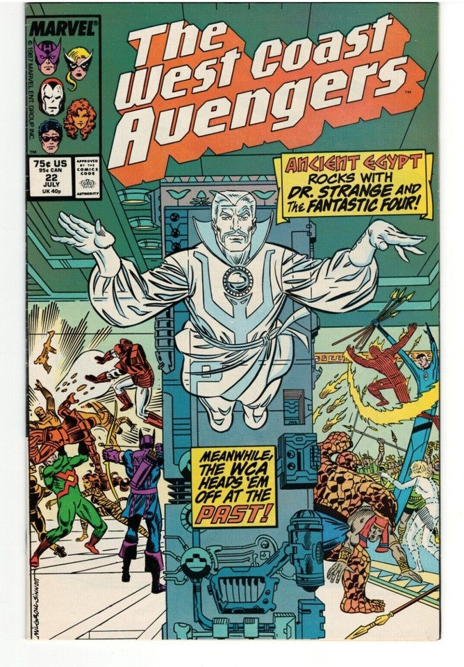 Lot of 9 West Coast Avengers comics- Issues#14,15,17-20,22-24 : 1985 Series