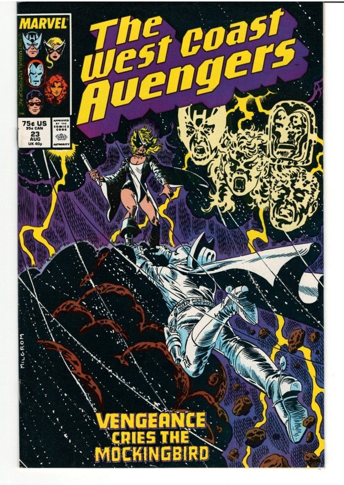 Lot of 9 West Coast Avengers comics- Issues#14,15,17-20,22-24 : 1985 Series