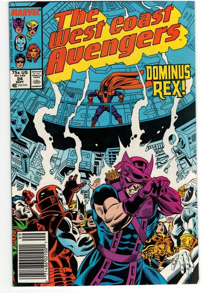Lot of 9 West Coast Avengers comics- Issues#14,15,17-20,22-24 : 1985 Series