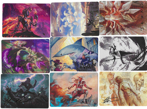 MTG Art Series Mixed Lot Of 33 Cards : 3 Gold Signature : NO DUPES