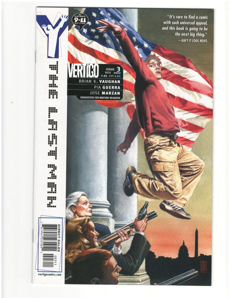 Y - The Last Man #3 : Vertigo Comics : 2002 : NM