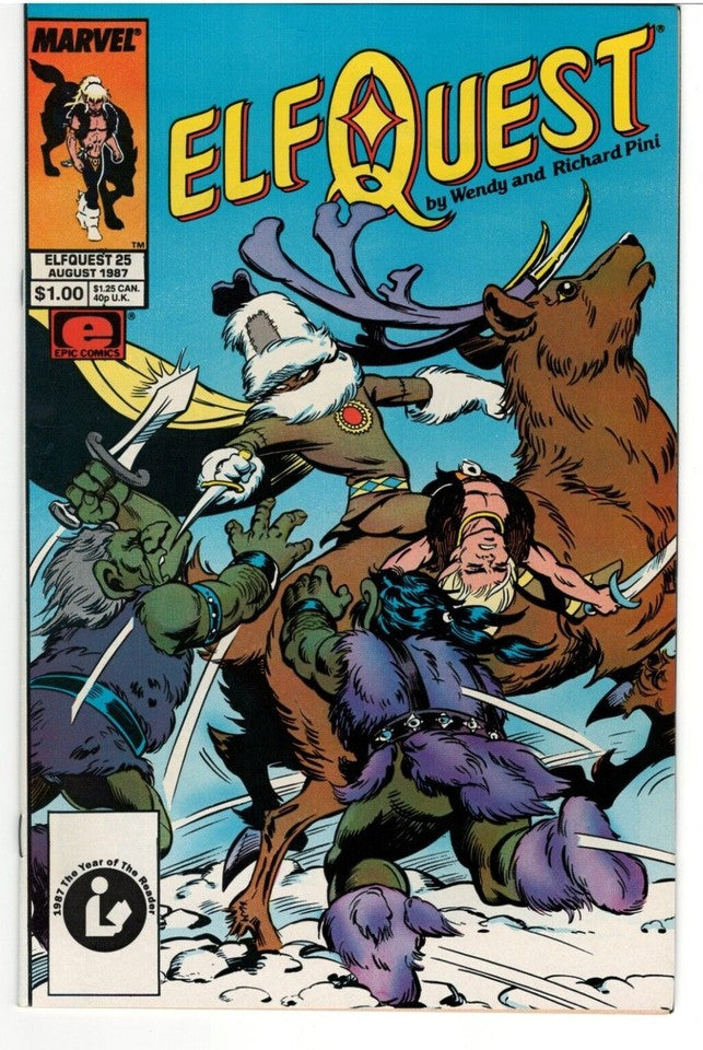 Lot of 10 ElfQuest Comics : MARVEL/EPIC : Issues #11-13,16,17,20-22,24 & 25