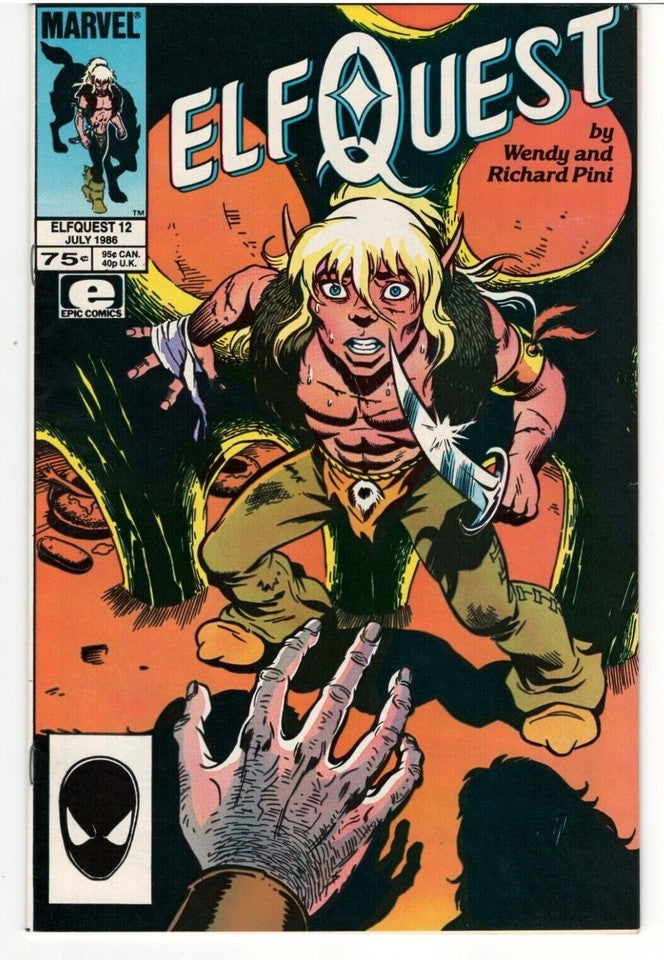 Lot of 10 ElfQuest Comics : MARVEL/EPIC : Issues #11-13,16,17,20-22,24 & 25
