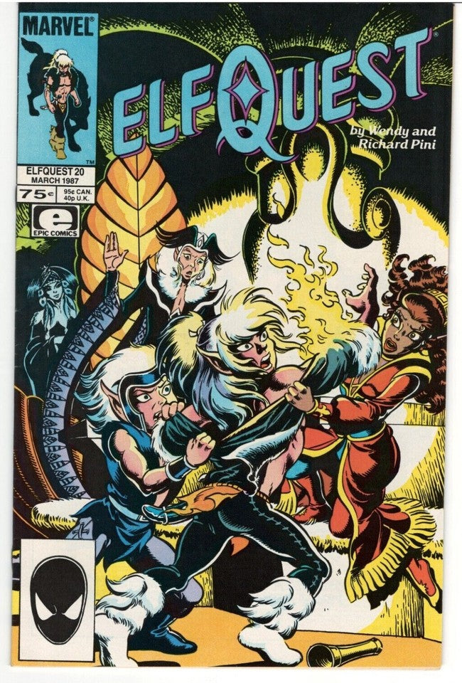 Lot of 10 ElfQuest Comics : MARVEL/EPIC : Issues #11-13,16,17,20-22,24 & 25