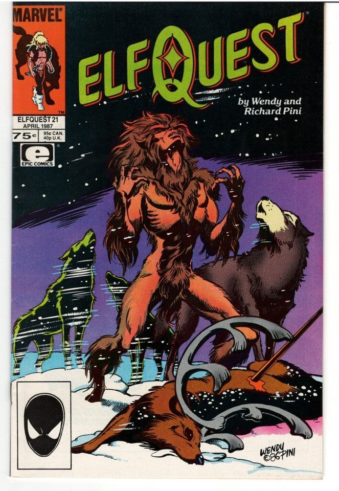 Lot of 10 ElfQuest Comics : MARVEL/EPIC : Issues #11-13,16,17,20-22,24 & 25