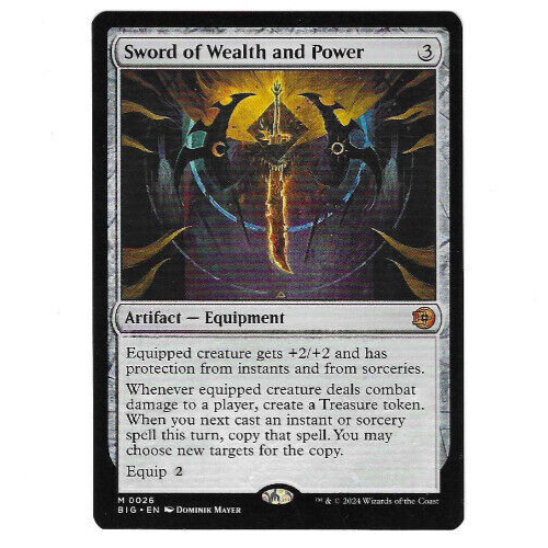MTG - Sword of Wealth and Power-Outlaws of Thunder Junction/The Big Score-MYTHIC