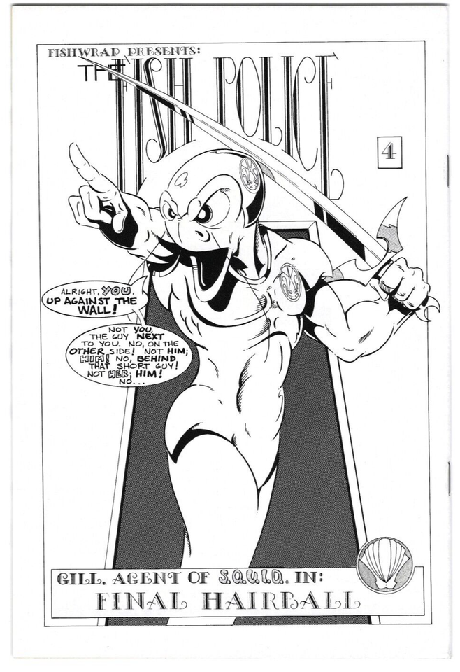 The Fish Police #1 : Fishwrap Comics : 2nd Print : 1986 :