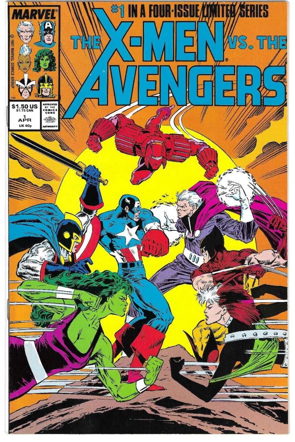 The X-Men vs. The Avengers #1 : MARVEL : 1987 : F/VF