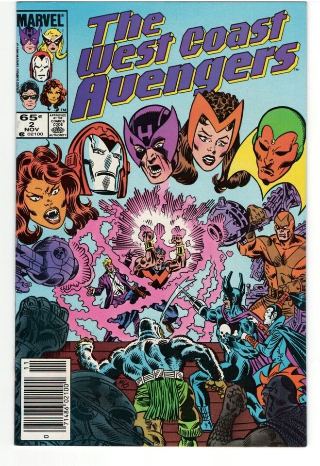 Lot of 10 West Coast Avengers Issues -#2,4,6-13 : MARVEL : 1985 Series :