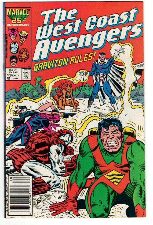 Lot of 10 West Coast Avengers Issues -#2,4,6-13 : MARVEL : 1985 Series :