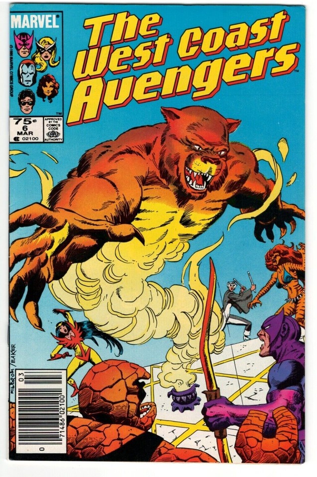 Lot of 10 West Coast Avengers Issues -#2,4,6-13 : MARVEL : 1985 Series :