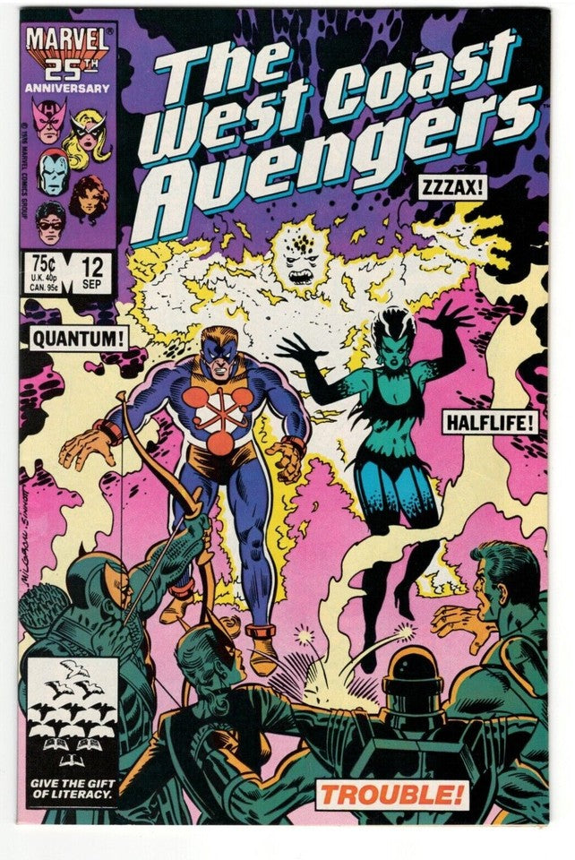 Lot of 10 West Coast Avengers Issues -#2,4,6-13 : MARVEL : 1985 Series :