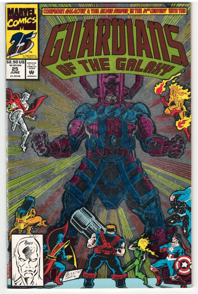 Guardians of the Galaxy #25 : 1992 : MARVEL : VF/NM : Foil Enhanced Cover