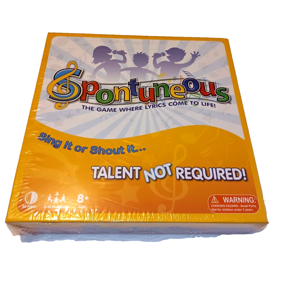 Spontuneous The Song Family Board Game *NIB*