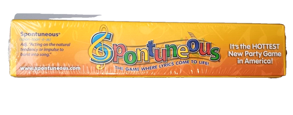 Spontuneous The Song Family Board Game *NIB*
