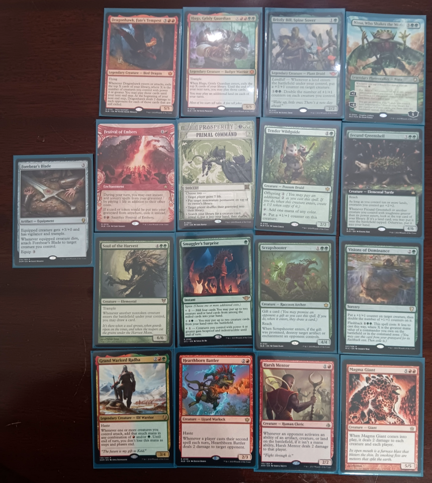 MTG - Muerra, Trash Tactician : Custom Raccoon Commander Deck :* FULLY SLEEVED *
