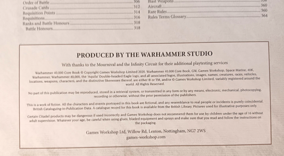 WARHAMMER 40,000 Core Rulebook 2020 : Hardcover : GAMES WORKSHOP
