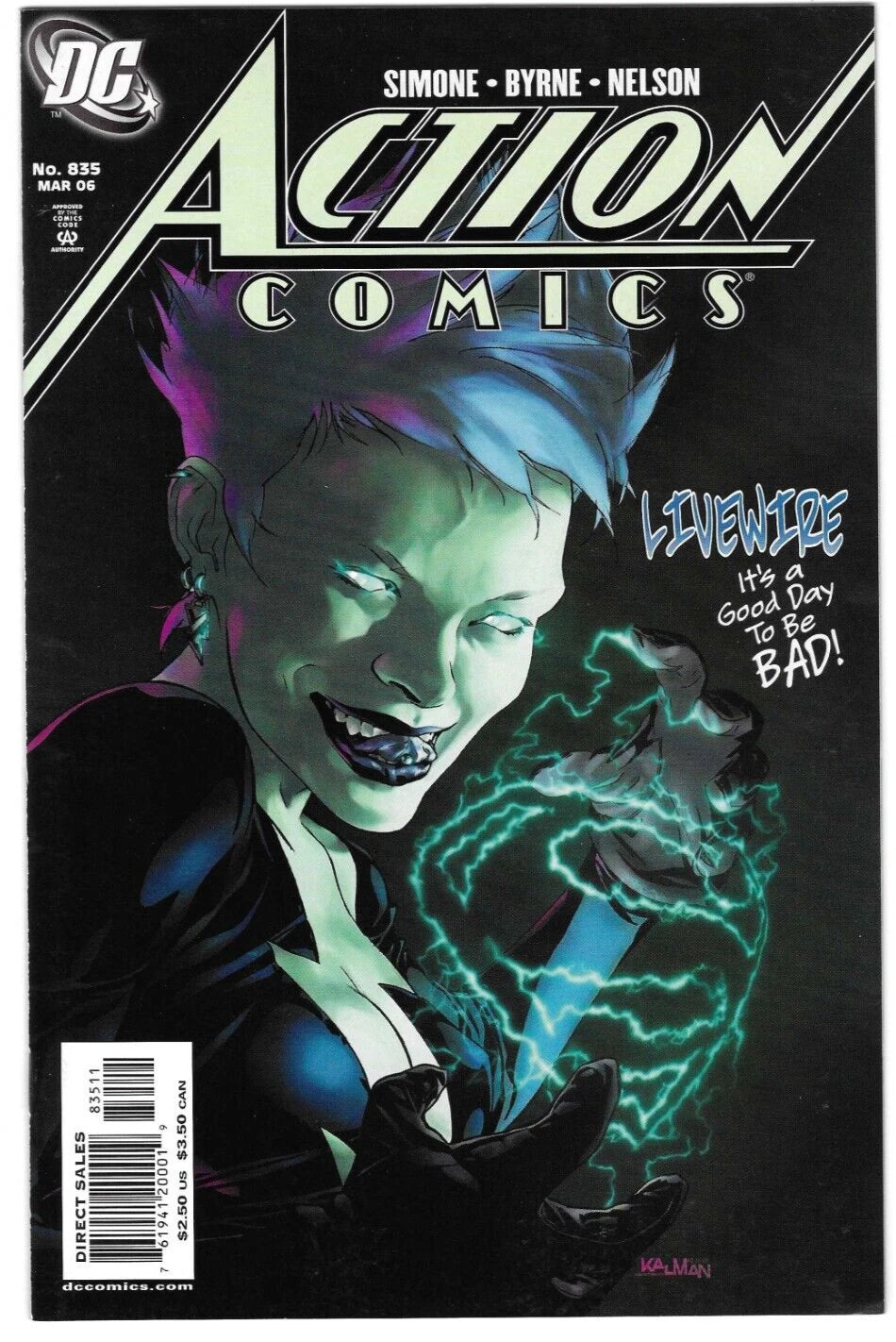 Action Comics #835 : DC Comics : KEY : 2006 : 1st Appearance of Livewire :