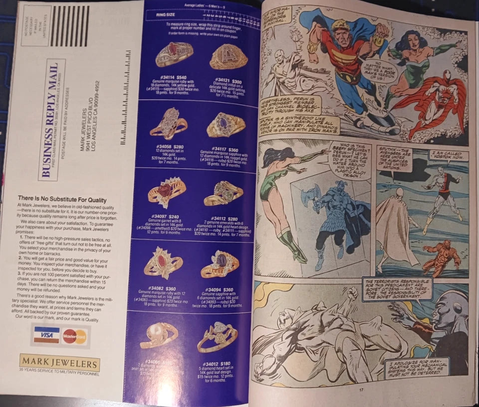 Avengers #319 : **MARK JEWELERS INSERT! ** : RARE! : Marvel : 1990 : F/VF