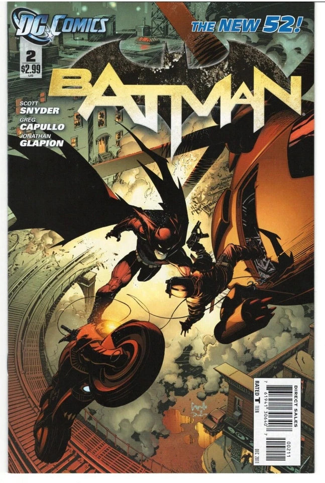BATMAN #2 : 2011 : DC : New 52 : 1st Appearance of The Talon & Willliam Cobb
