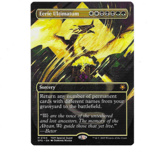 MTG - Eerie Ultimatum * Tarkir Dragonstom * TDM Special Guest * MYTHIC *