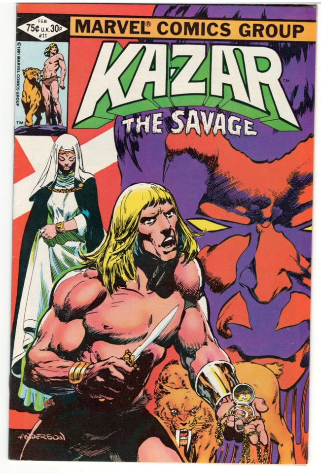 Ka-zar The Savage #11 : 1982 : MARVEL : F/VF : Belasco App.