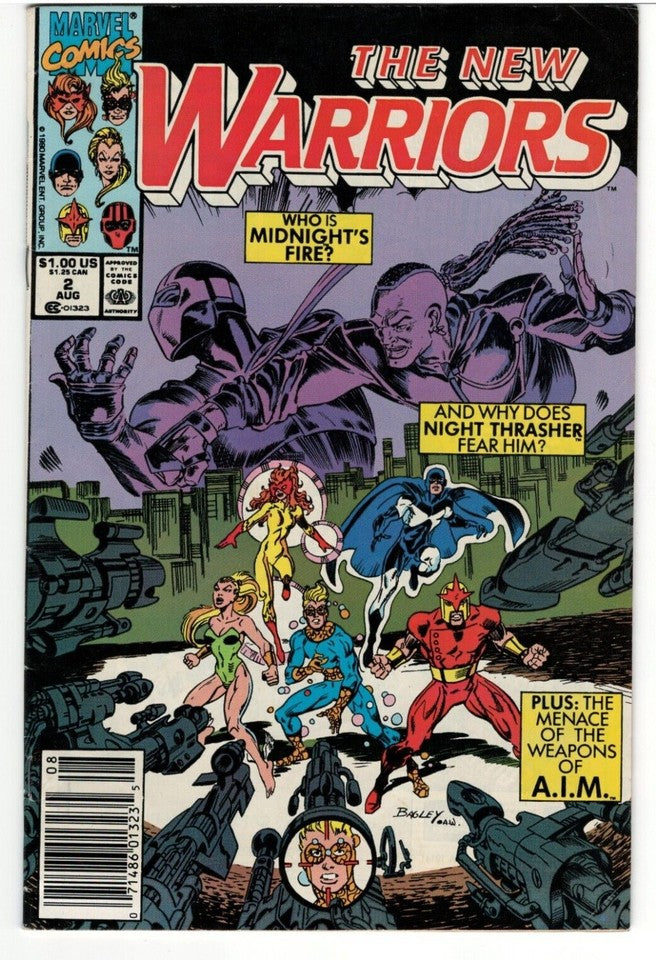 Lot of 10 Comics The New Warriors- Issues #2-7,10,12,14 & 15 : MARVEL