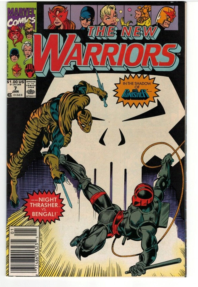 Lot of 10 Comics The New Warriors- Issues #2-7,10,12,14 & 15 : MARVEL