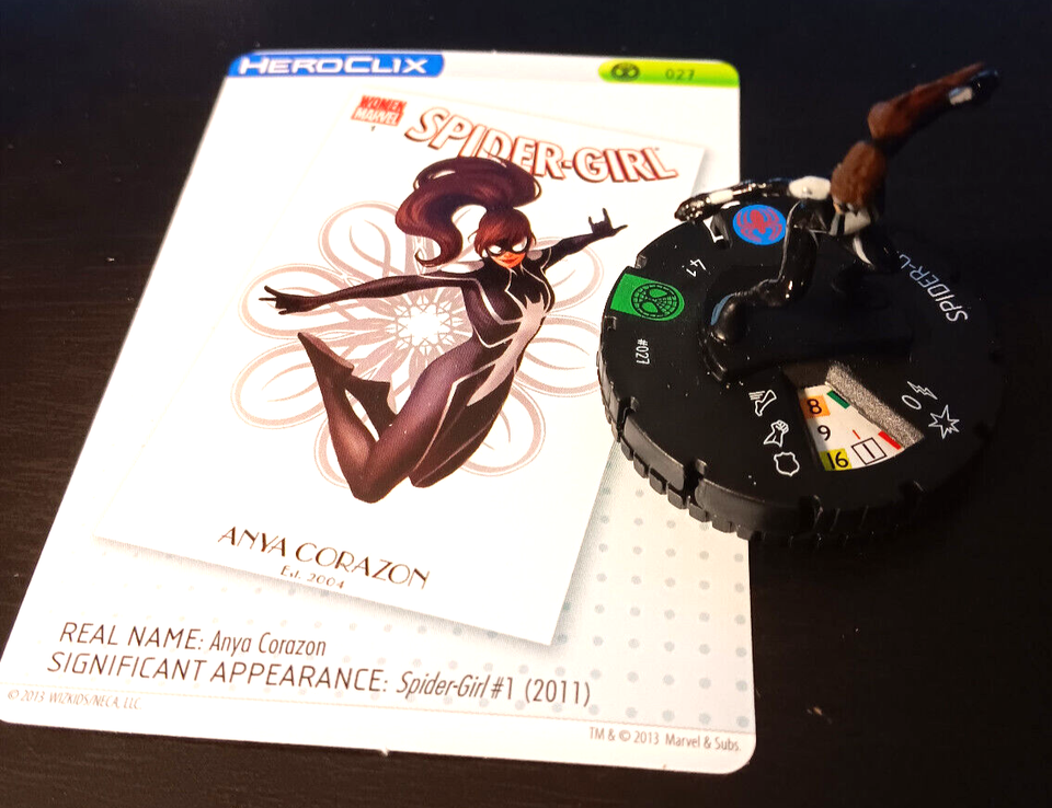 Heroclix : Spider-Girl #027 : Amazing Spider-Man set : Uncommon figure w/card!