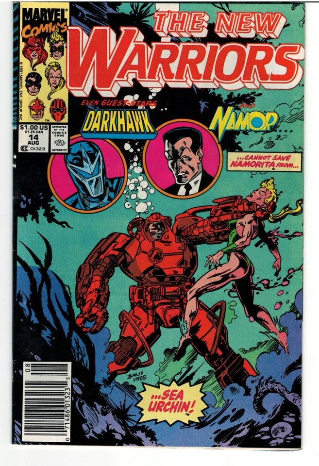 Lot of 10 Comics The New Warriors- Issues #2-7,10,12,14 & 15 : MARVEL