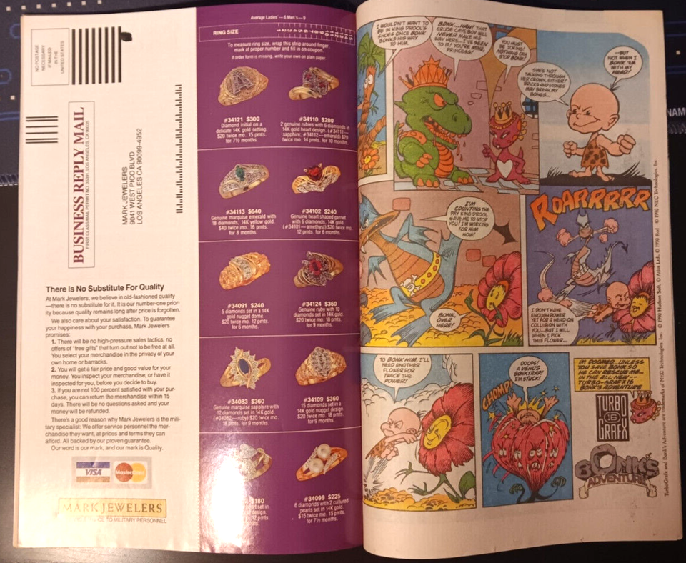 Daredevil #284 : Ft. Captain America : MARK JEWELERS INSERT! RARE: Marvel : 1990