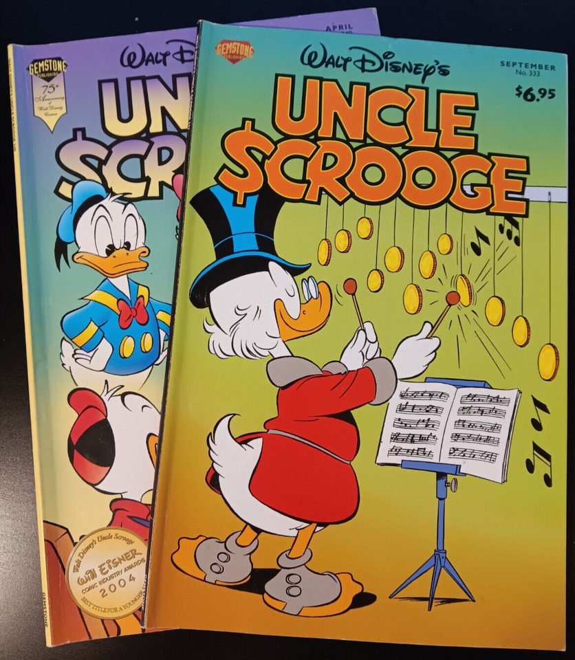 Walt Disney's UNCLE SCROOGE (x2) #333+#340 Gemstone Publishing