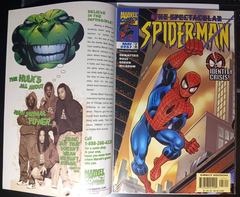 The Spectacular Spider-Man #257 / Variant-Prodigy #1 : MARVEL : 1998 : F/VFv
