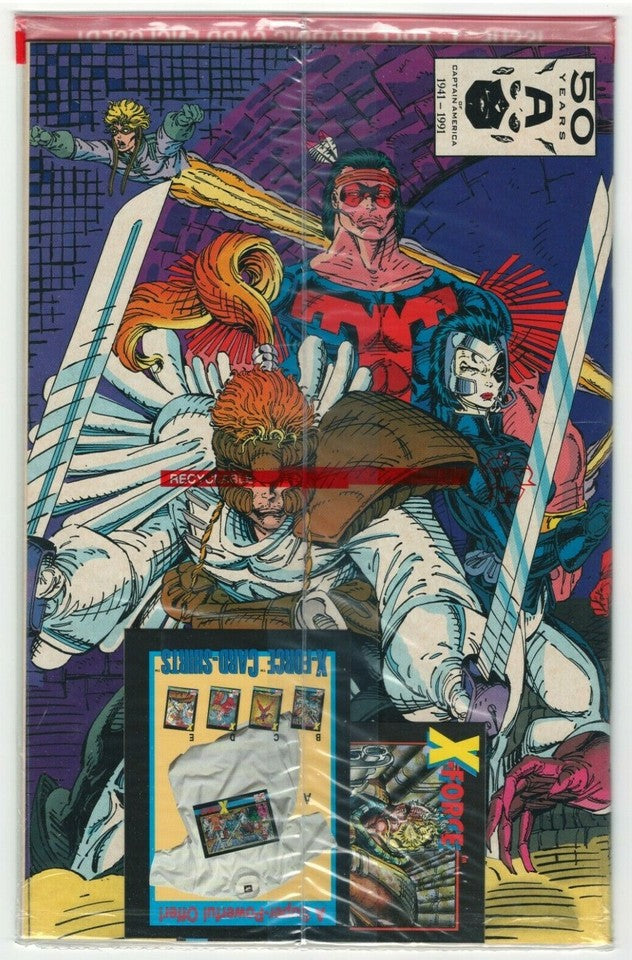 X-Force #1 (1991) [Key Issue] [Polybagged w/ Cable Card]