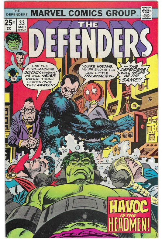 The Defenders #33 : MARVEL : 1976 : Vintage : F/VF