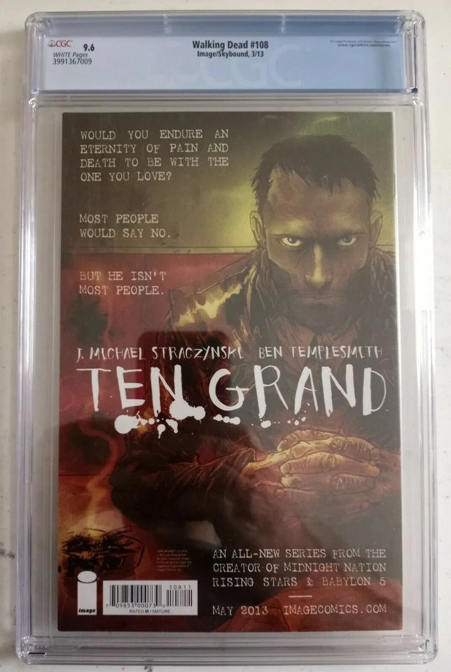 The Walking Dead #108 : CGC 9.6 : 2013 : 1st Appearance of Ezekiel & Shiva