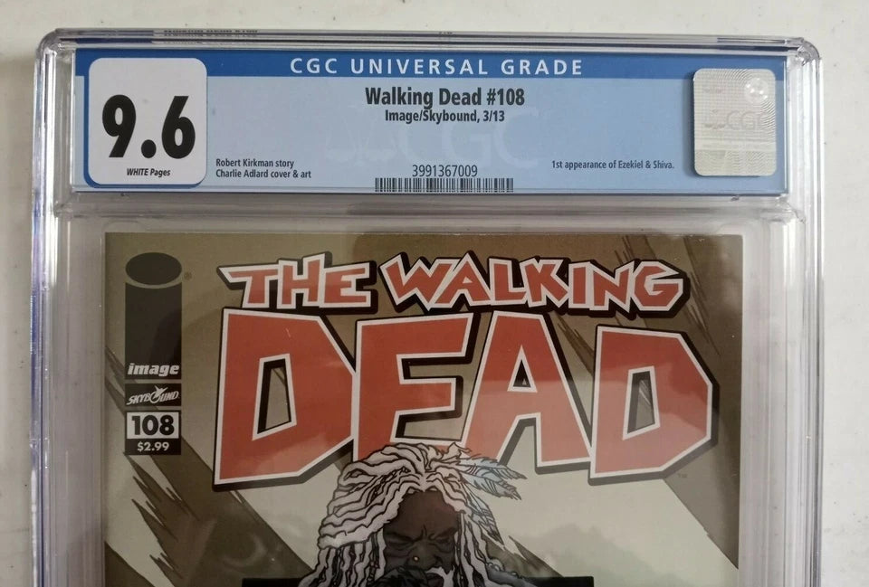 The Walking Dead #108 : CGC 9.6 : 2013 : 1st Appearance of Ezekiel & Shiva