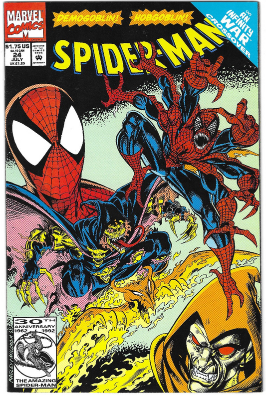 Spider-Man #24 : MARVEL : 1992 : Doppleganger & Demogoblin App